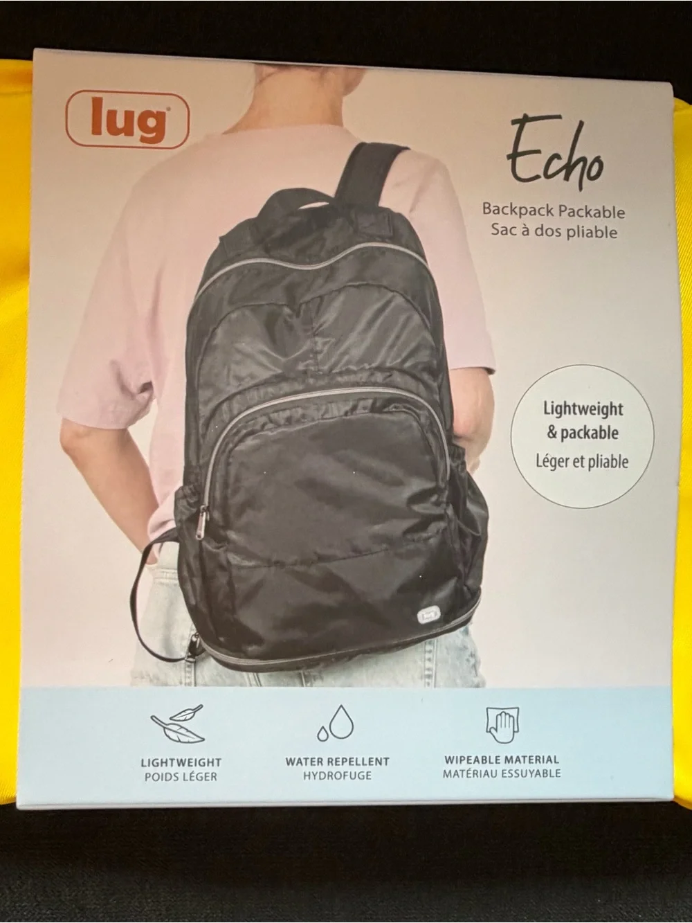 Lug Echo 2 Packable Backpack – Yellow (Brights Neon)